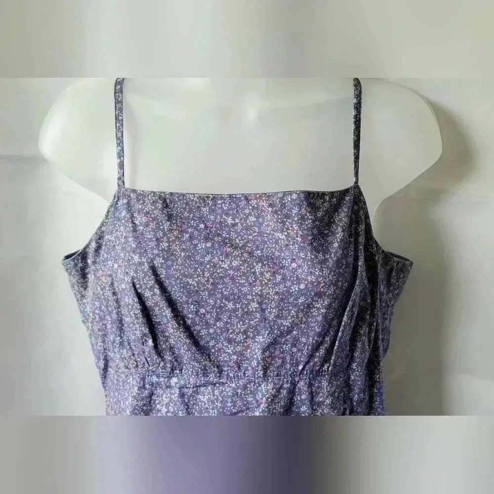 VTG Y2K 90s Express floral spaghetti strap dress, size 9/10 - Picture 4 of 9